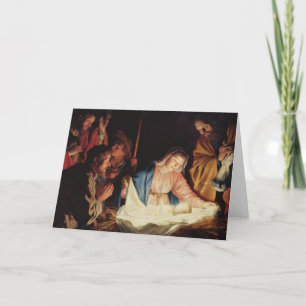 Carte Crèche de Noël