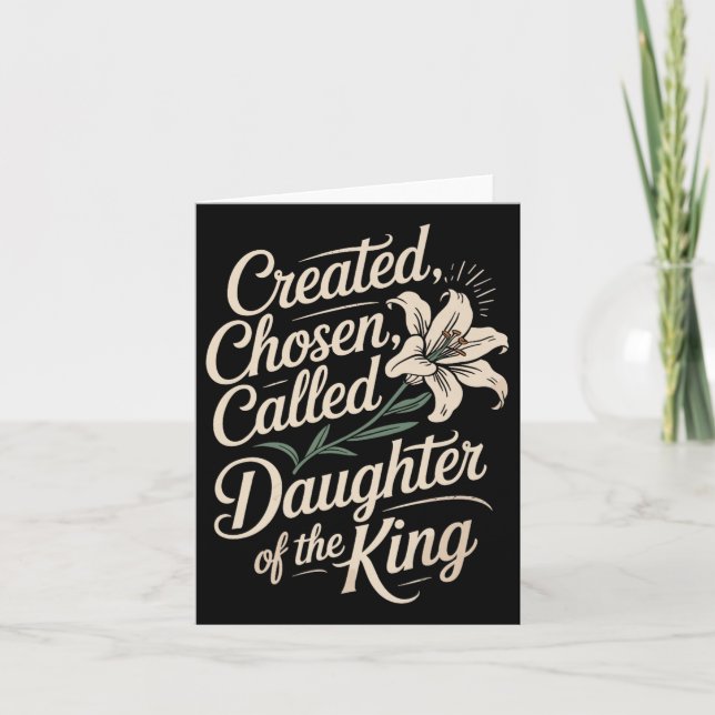 Carte Créé Choisi Appelé Fille Du Roi Premium (Devant)