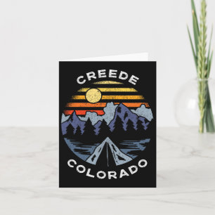 Carte Creede Colorado Montagnes Vacances Camping Souveni