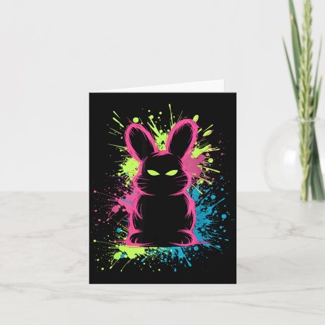 Carte Creepy Cute Goth Bunny Horror Rabbit Sketch Alt Ng (Devant)