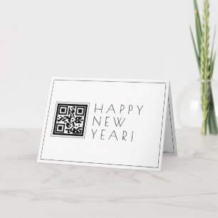 Carte Créer instantanément du code QR   Style Happy New