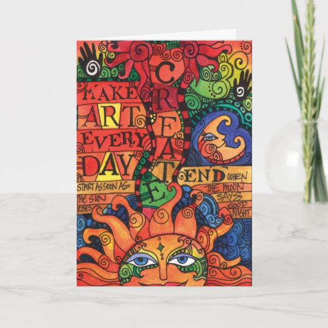 Carte Créer un art chaque jour (Devant)