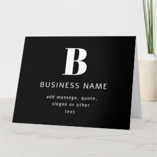 Carte Créer un nom d'entreprise, monogramme et texte sup