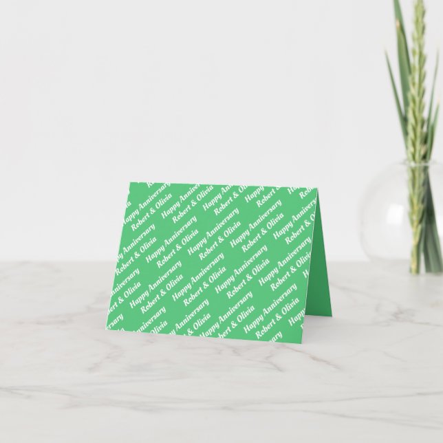 Carte Créer votre propre nom Anniversaire (Devant)