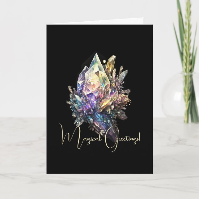 Carte Créez vos propres cristaux jaunes (Devant)