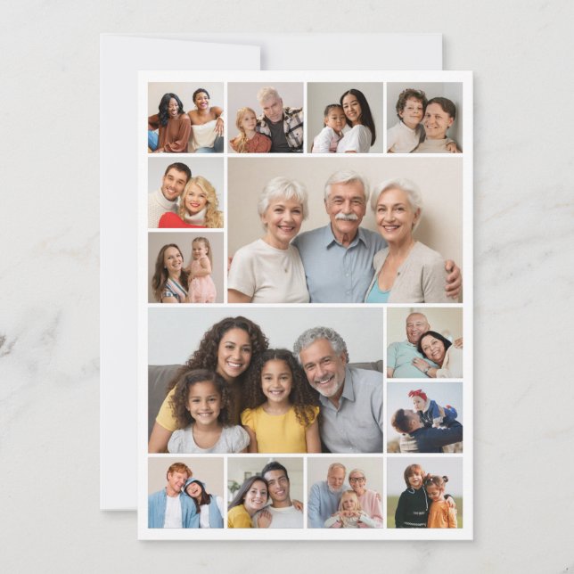 Carte Créez votre propre 14 Collage de photos (Devant)