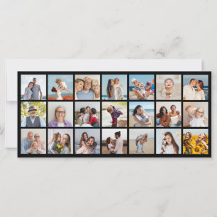 Carte Créez votre propre 21 photo Collage couleur modifi