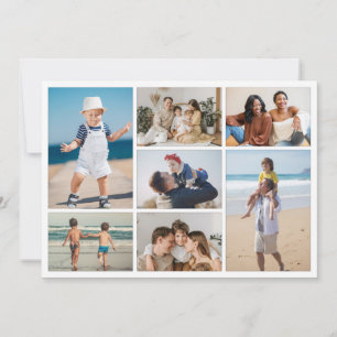 Carte Créez votre propre 7 photo Collage de voeux