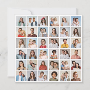 Carte Créez Votre Propre Collage de 36 Photos