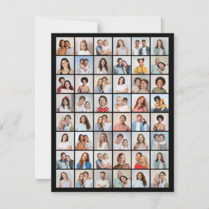 Carte Créez votre propre collage de 48 photos