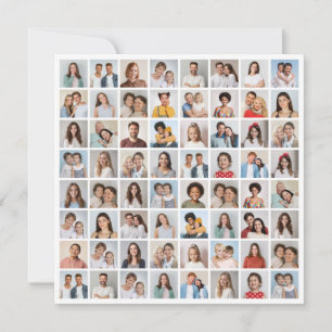 Carte Créez Votre Propre Collage de 64 Photos