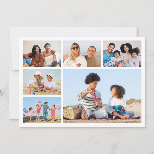 Carte Créez votre propre collage de 6 photos (Devant)