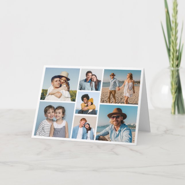 Carte Créez votre propre collage de 7 photos (Devant)