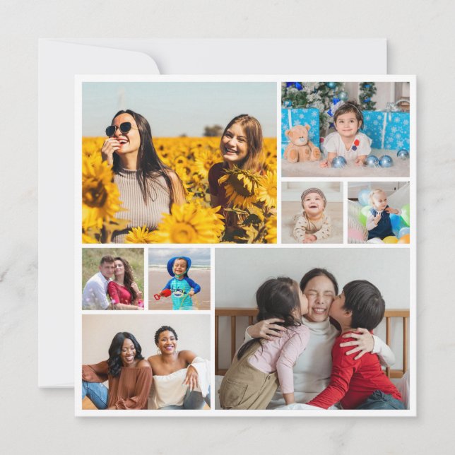 Carte Créez votre propre collage de 8 photos (Devant)