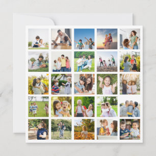 Carte Créez votre propre collage photo de 25 photos modi