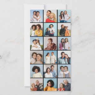 Carte Créez votre propre collection de 18 photos couleur