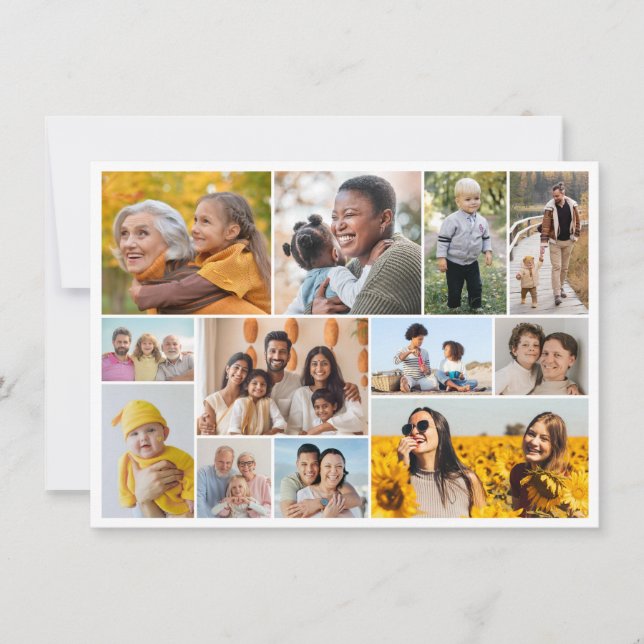 Carte Créez votre propre collection de photos 12 voeux (Devant)