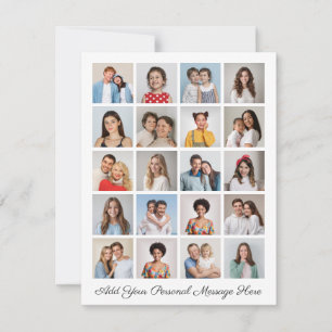 Carte Créez votre propre collection de photos 20 Ajouter