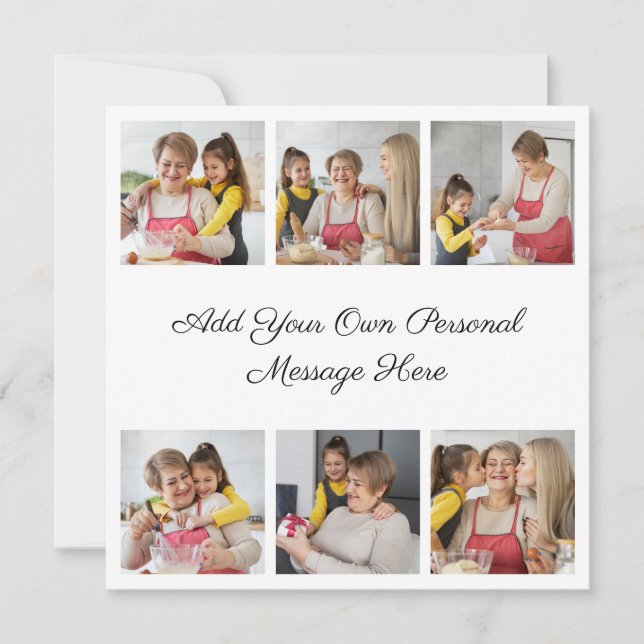 Carte Créez votre propre collection de photos 6 Ajouter  (Devant)