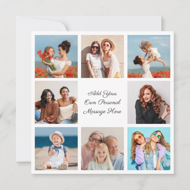 Carte Créez votre propre collection de photos 8 Ajouter  (Devant)