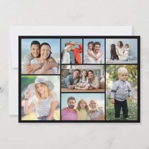 Carte Créez votre propre collection de photos de 8 voeux