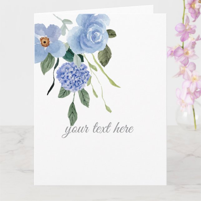 Carte Créez votre propre conception personnalisée (Orchidée)