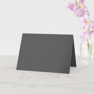 Carte Créez votre propre design personnalisé gris foncé
