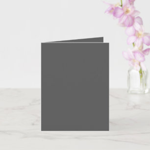 Carte Créez votre propre design personnalisé gris foncé