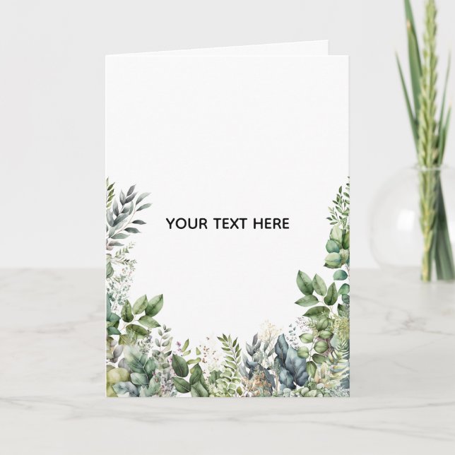 Carte Créez Votre Propre Dessin Botanique (Devant)