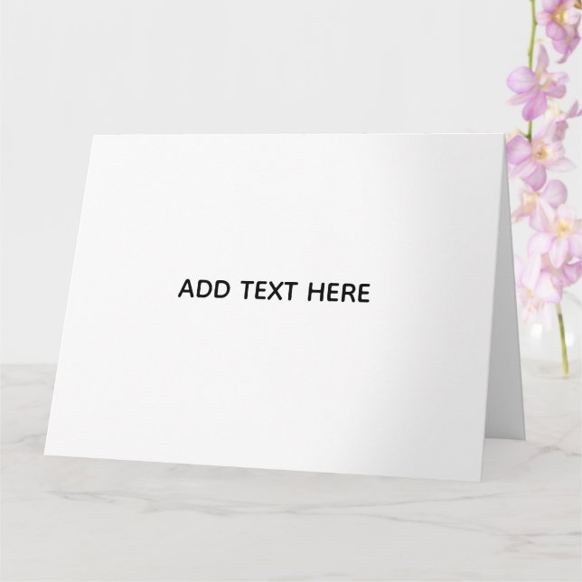 Carte Créez Votre Propre Fleur  (Orchidée)