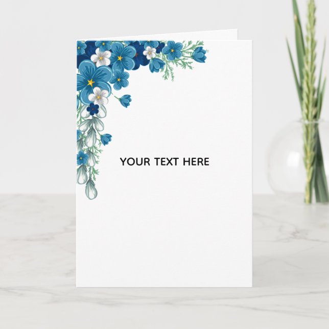 Carte Créez Votre Propre Floral (Devant)