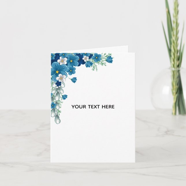 Carte Créez Votre Propre Floral (Devant)