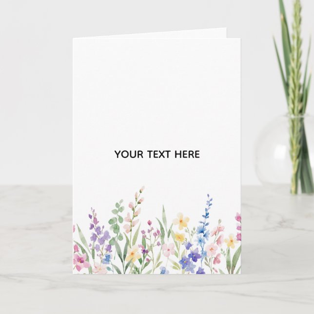 Carte Créez Votre Propre Floral  (Devant)