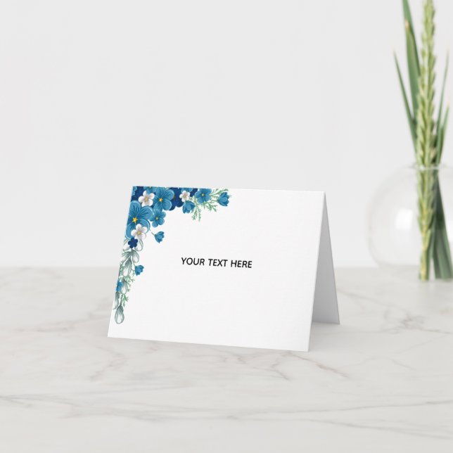 Carte Créez Votre Propre Floral (Devant)