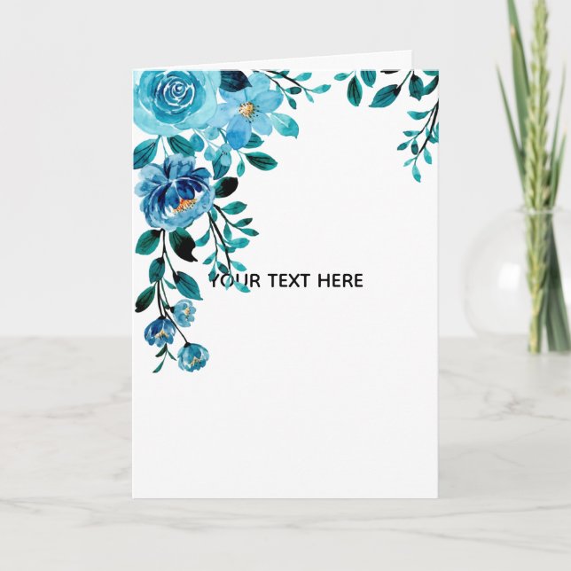 Carte Créez Votre Propre Floral (Devant)