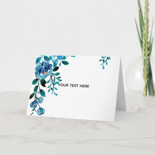 Carte Créez Votre Propre Floral (Devant)
