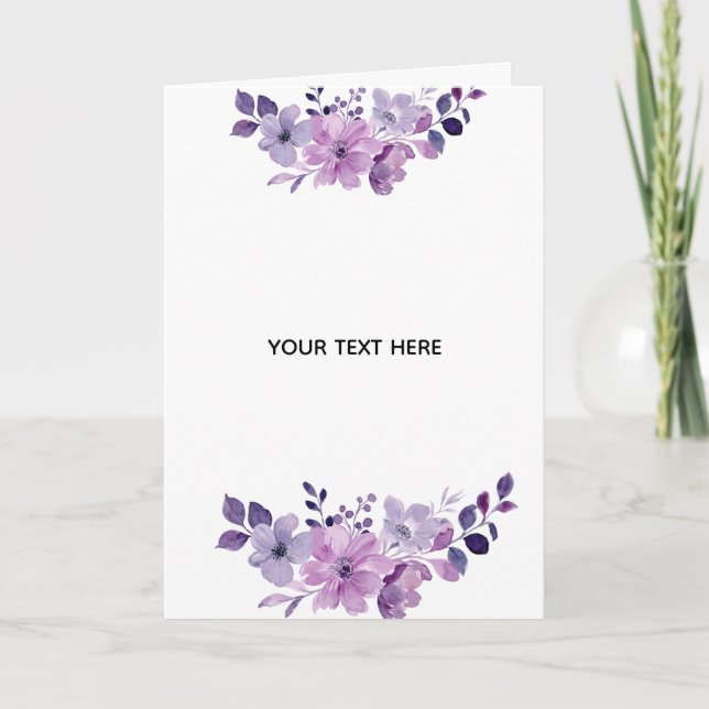 Carte Créez Votre Propre Floral (Devant)