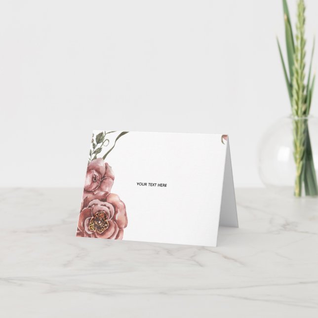 Carte Créez votre propre floral  (Devant)
