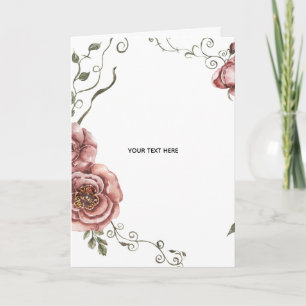 Carte Créez votre propre floral 