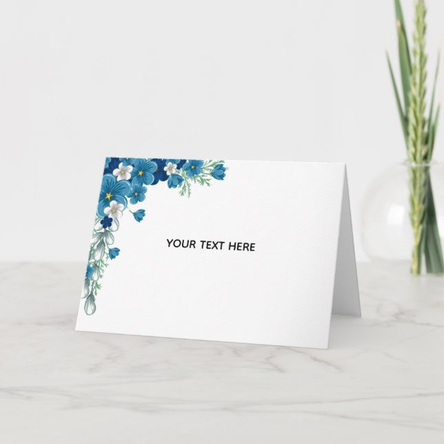 Carte Créez Votre Propre Floral (Devant)