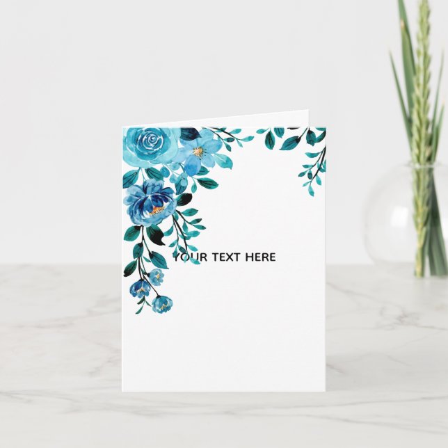 Carte Créez Votre Propre Floral (Devant)