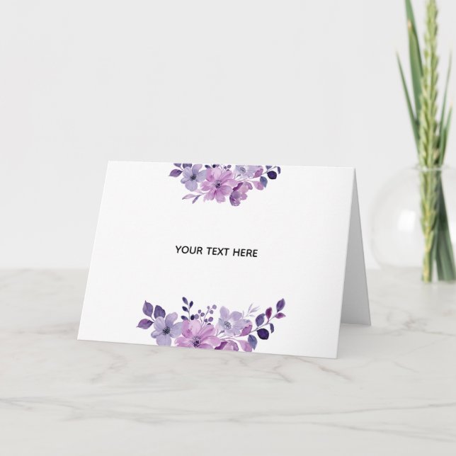Carte Créez Votre Propre Floral (Devant)