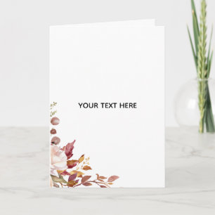 Carte Créez Votre Propre Floral