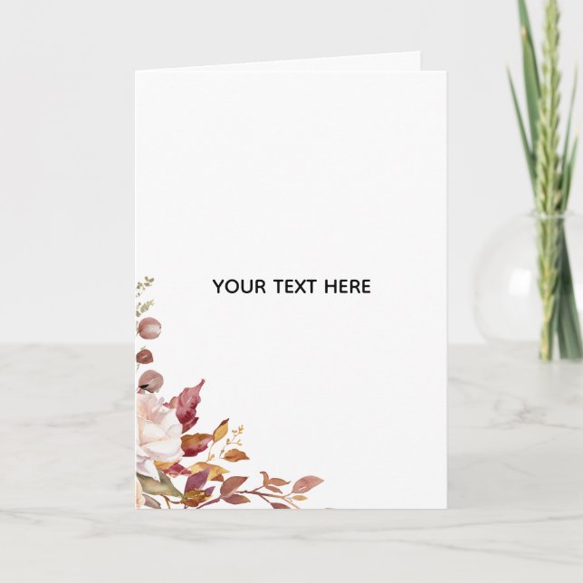 Carte Créez Votre Propre Floral (Devant)