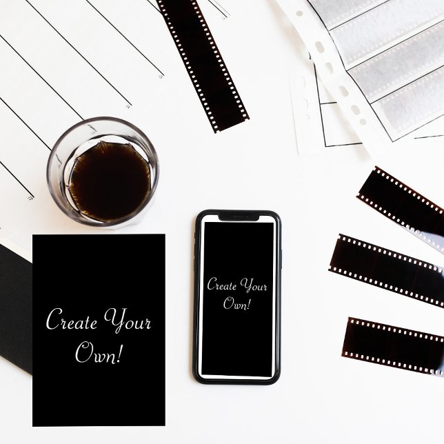Carte Créez votre propre noir (Easy to personalize and fun to customize, as a print or instant download for every special occasion!)