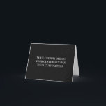 Carte Créez Votre Propre Personnalisé<br><div class="desc">Personnalisez ce produit en ajoutant vos propres images et texte et en choisissant vos polices et couleurs préférées. Visitez Aviary Art sur Zazzle pour voir notre collection entière de produits de haute qualité faciles à personnaliser !</div>