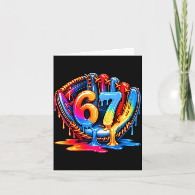 Carte Crème Glacée à l'Egouttement de Baseball 67 Mode d (Devant)