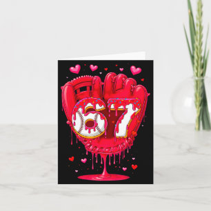 Carte Crème glacée Baseball Drip Saint-Valentin Garçons