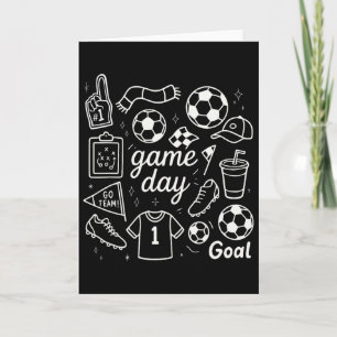 Carte Crépes de doigt en mousse de football de jour de m