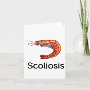 Carte Crevettes de Scoliosis amusantes